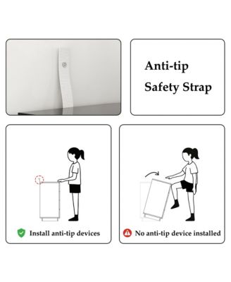 8-Drawer Wood Double Dresser Chest of Drawers