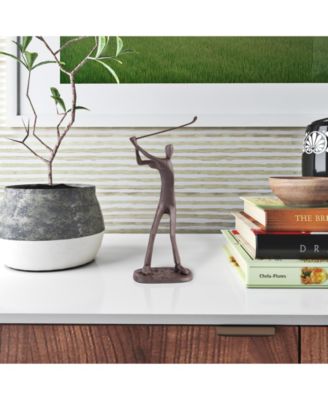 Golfer Cast Iron Sculpture