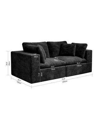 Modular Sectional Sofa Seat, Upholstered Couch for Living Room