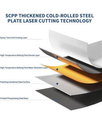 55" Tall Kitchen Pantry Cabinet, Arched Display with Glass Doors, 2 Drawers & Adjustable Shelves for Living, Dining Room