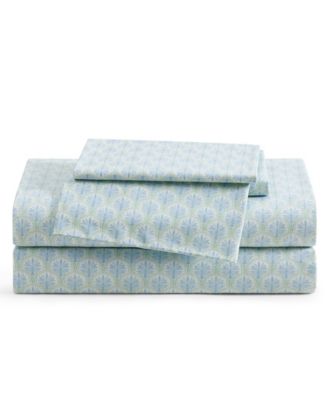 Coastal Bay 200-Thread Count Washed Cotton 4-Pc. Sheet Set, Queen