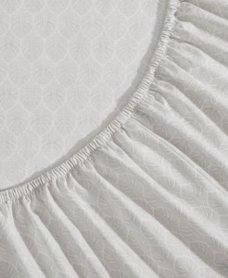 Line Palms 200-Thread Count Washed Cotton 4-Pc. Sheet Set, Queen