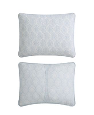 Line Palms Cotton Reversible 3-Pc. Quilt Set, King