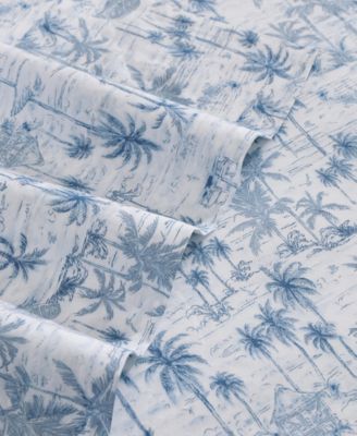 Surfside 200-Thread Count Cotton Percale 4-Pc. Sheet Set, California King