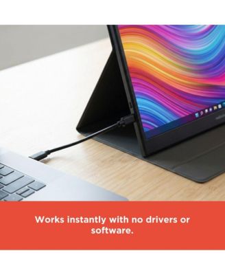 15.6" Portable Full HD 1080p Monitor With USB C Connection For Presentations and Screen Expansion