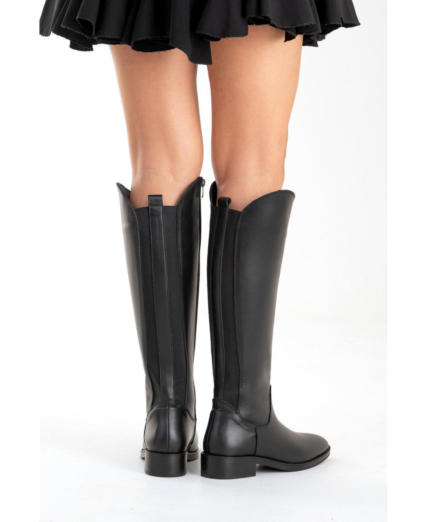 Женские ботинки Forever & Always Shoes Ruiz Leather Knee High Boot, цвет: Чёрный — фото 3