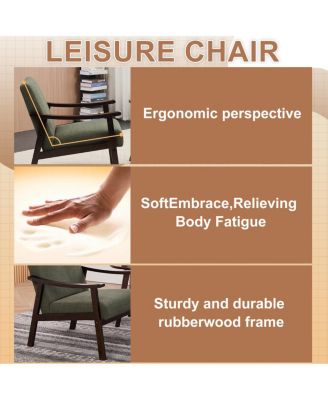 Medieval-Inspired Armchair, Solid Wood Legs