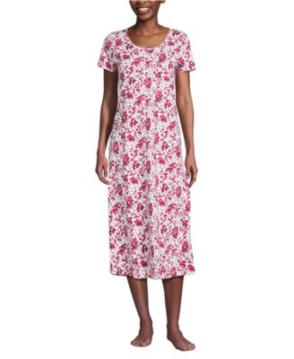 Women's Cotton Short Sleeve Midcalf Nightgown