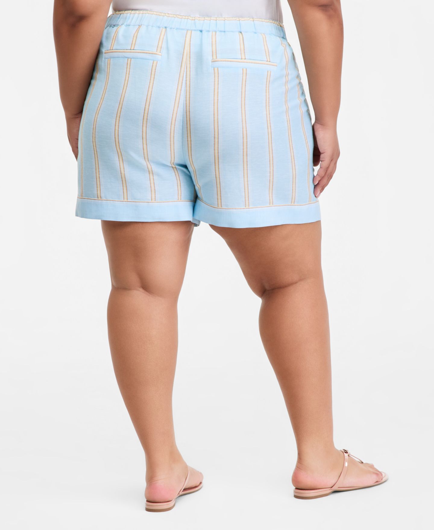 Женские шорты On 34th Trendy Plus Size Stretch-Waist, цвет: Coolng Vprs Cmb — фото 4
