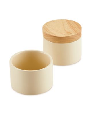 Ceramic 2-Piece Stacking Spice Box Set with Lid