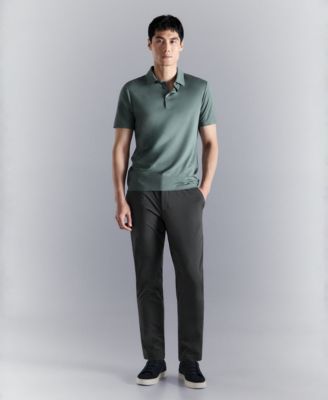 Men's Comfort Stretch Button Polo Shirt