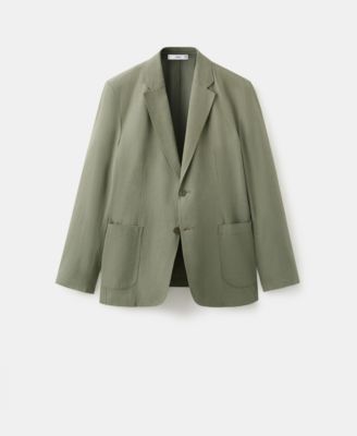 Men's Linen-Lyocell Blend Slim-Fit Suit Blazer