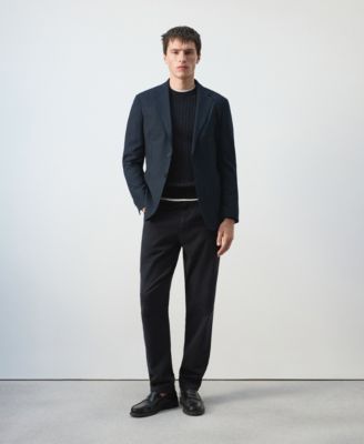 Men's Slim-Fit Pockets Jacket