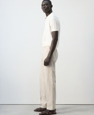 Men's Cotton Fine-Knit Polo Shirt