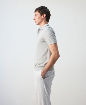 Men's Cotton Fine-Knit Polo Shirt