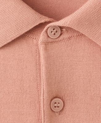 Men's Cotton Fine-Knit Polo Shirt