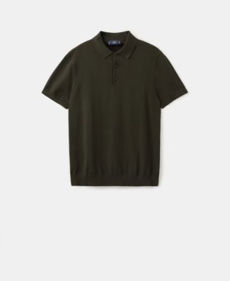 Men's Cotton Fine-Knit Polo Shirt