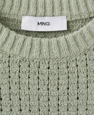 Men's Lace Pattern Knit Sweater