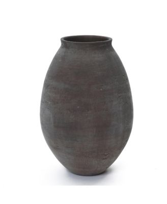 Cement Vase, 15.75" Tall Rustic Home Accent for Floor and Tabletops