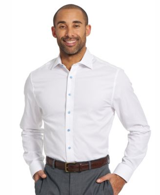 Men's Newbury Text Modern-Fit Dress Shirt