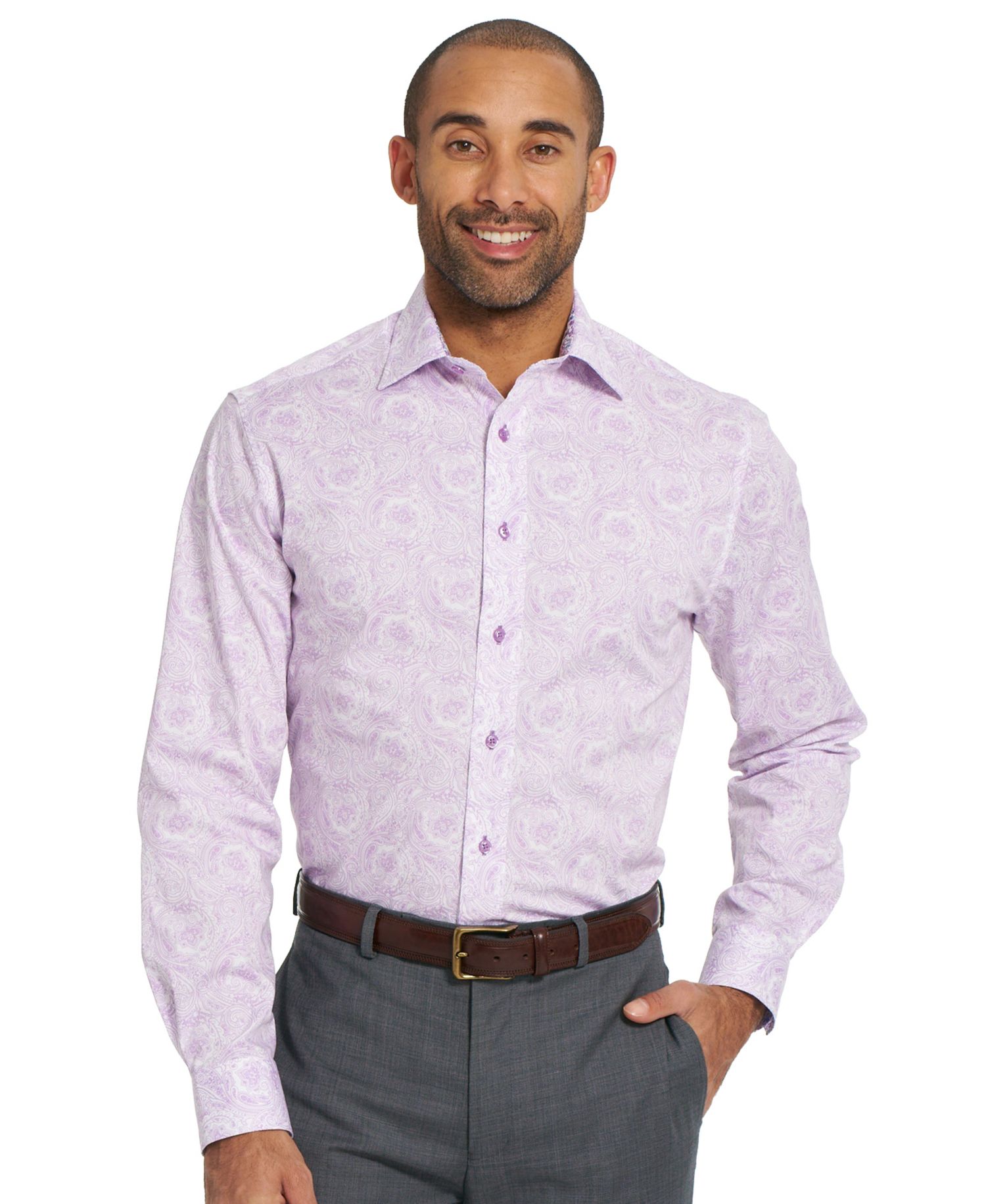 Men's Fenway Paisley Spread Collar Dress Shirt