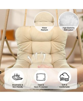 Egg Swing Chair with Stand & Cushion (Indoor/Outdoor)