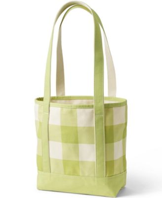 Medium Print 5 Pocket Open Top Long Handle Canvas Tote Bag