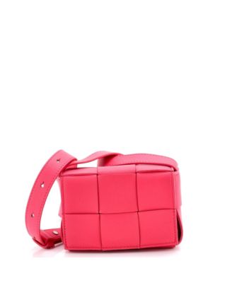 Candy Cassette Crossbody Bag Maxi Intrecciato Leather