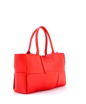 Medium Arco Tote Maxi Intrecciato Leather