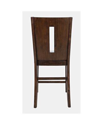 2 Pc Upholstered Slotback Counter Stool