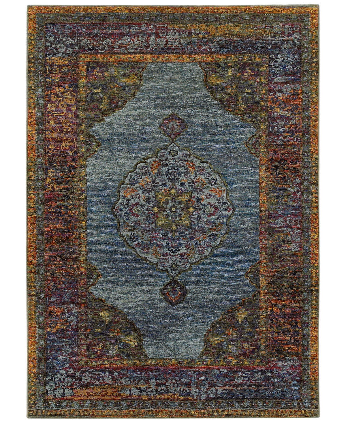 Shop Jhb Design Journey Ardebil 7'10" X 10'10" Area Rug In Blue