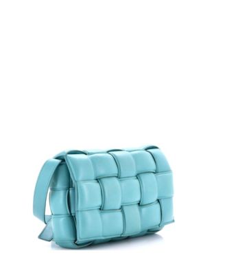 Small Cassette Crossbody Bag Padded Maxi Intrecciato Leather