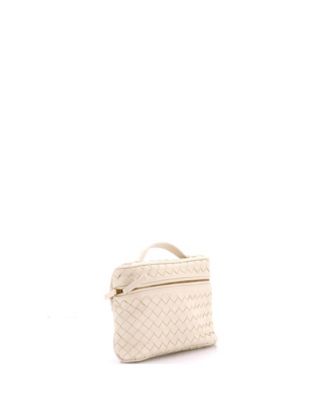Small Soft Chain Vanity Case Intrecciato Leather