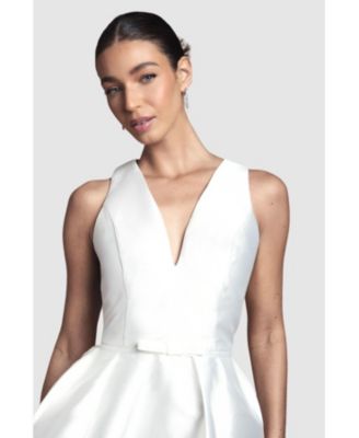 Women's Midi Wedding Dress With Pockets