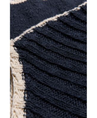 Women's Stripe Boat Neck Sweater