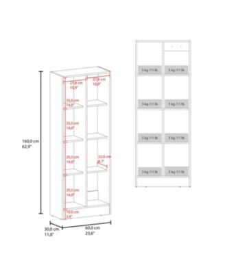Phantom Kitchen Pantry Cabinet with 3 Closed and 3 Open Compartments for Storage