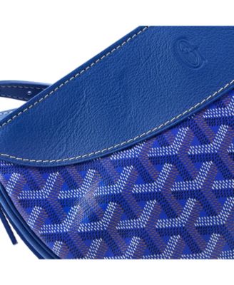 Hirondelle Shoulder Bag Coated Canvas and Leather