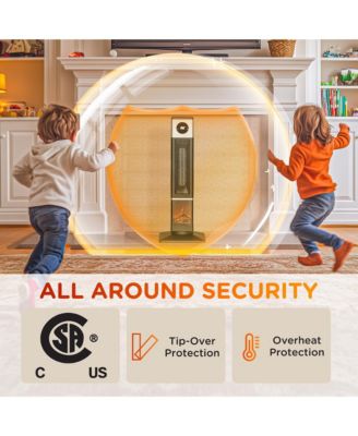 1400W Electric Heater with Oscillation, Timer,