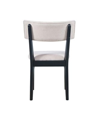 Set of 2 Beck Contemporary Upholstered Split Back Dining Chair