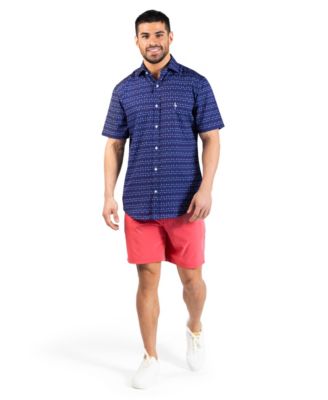 Men's Martini Glasses Printed Performance Short Sleeve Shirt