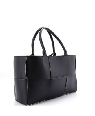 Medium Arco Tote Maxi Intrecciato Leather