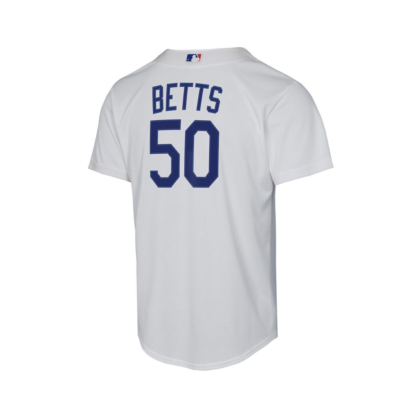 Детское джерси Nike Mookie Betts Los Angeles Dodgers Home Replica Player, White — фото 2