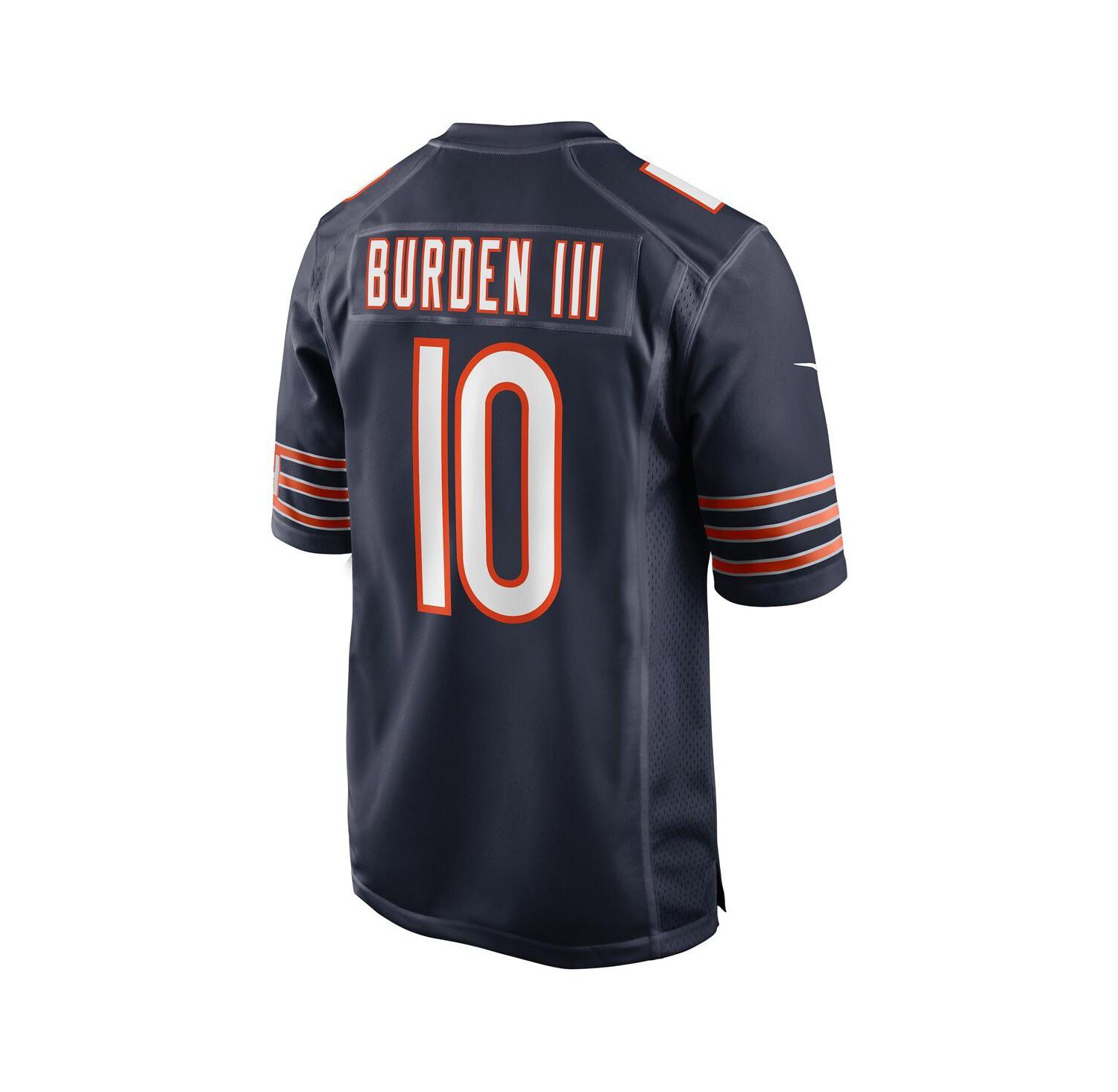 Men's Luther Burden III Navy Chicago Bears Team Game Jersey