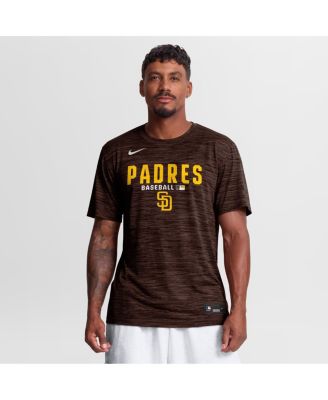 Men's Brown San Diego Padres Authentic Collection Velocity Dri-FIT T-Shirt