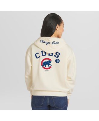 Women's Cream Chicago Cubs Full-Zip Hoodie