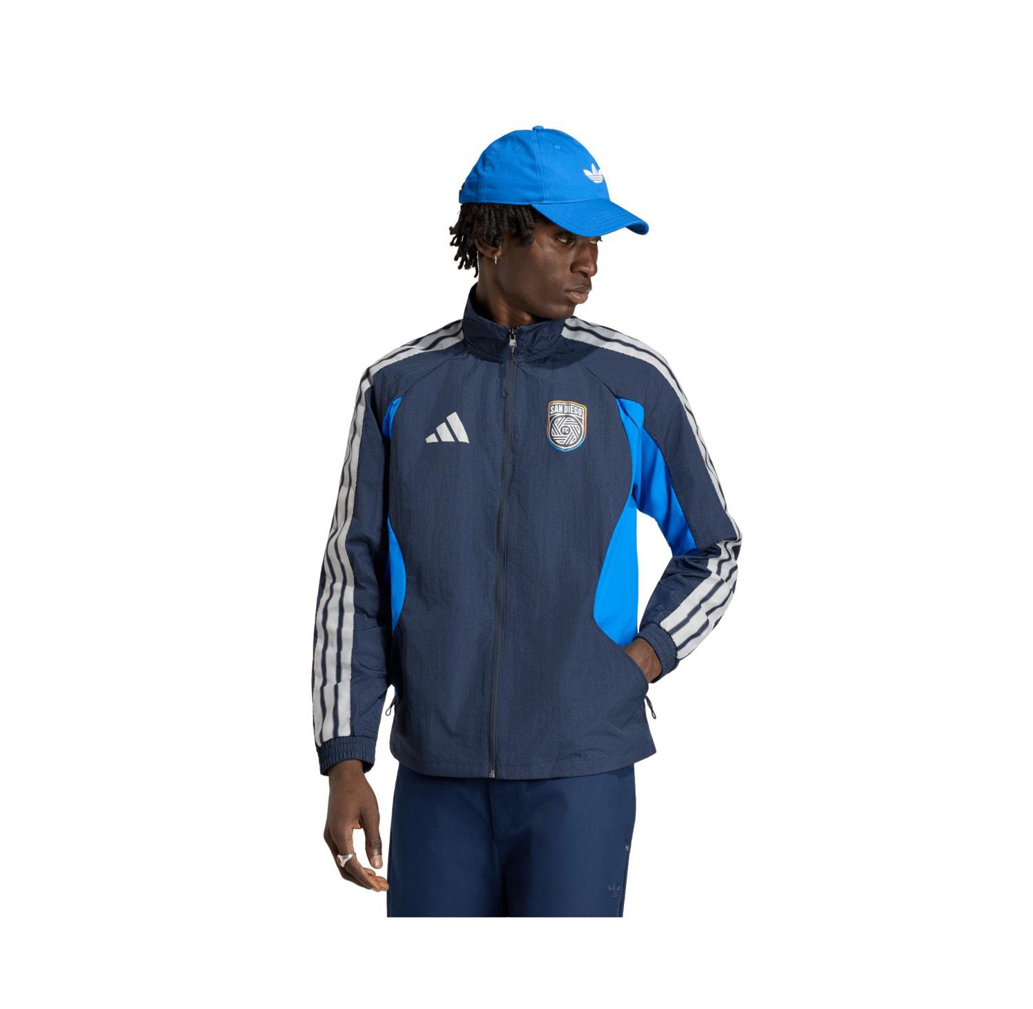Men's Navy San Diego FC 2026 Anthem Raglan Full-Zip Jacket