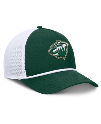 Men's Green/White Minnesota Wild Bermuda A-Frame Adjustable Hat