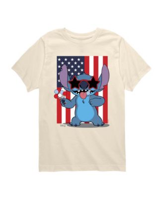 Lilo & Stitch Boys' Toddler 2T-5T Americool Short-Sleeve Graphic T-Shirt - Cream