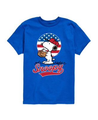 Boys' 8-20 Snoopy Americana Baseball Short-Sleeve Graphic T-Shirt