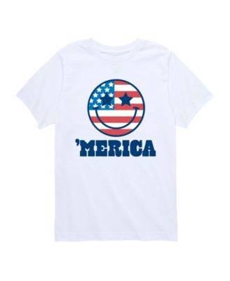 Boys' 8-20 Merica Smile Face Short-Sleeve Graphic T-Shirt